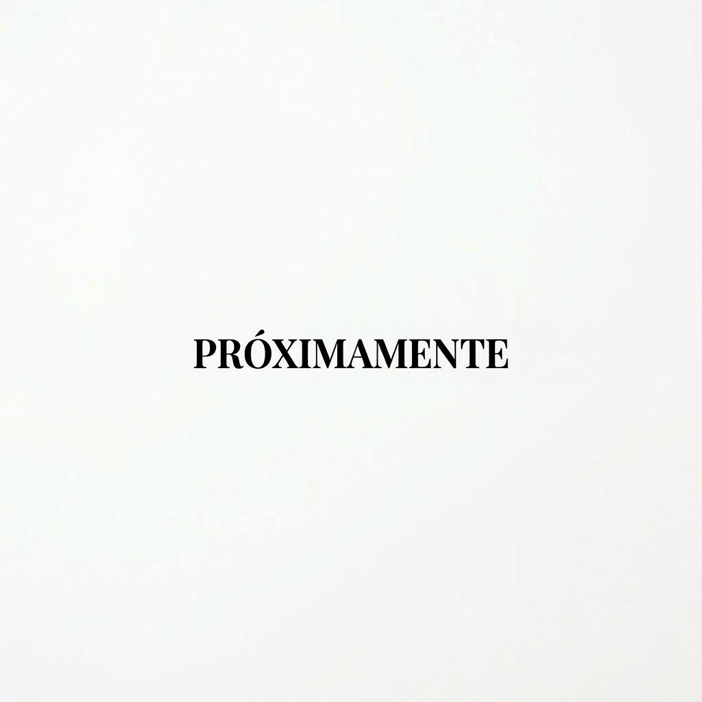 Elegant black serif display text: Próximamente